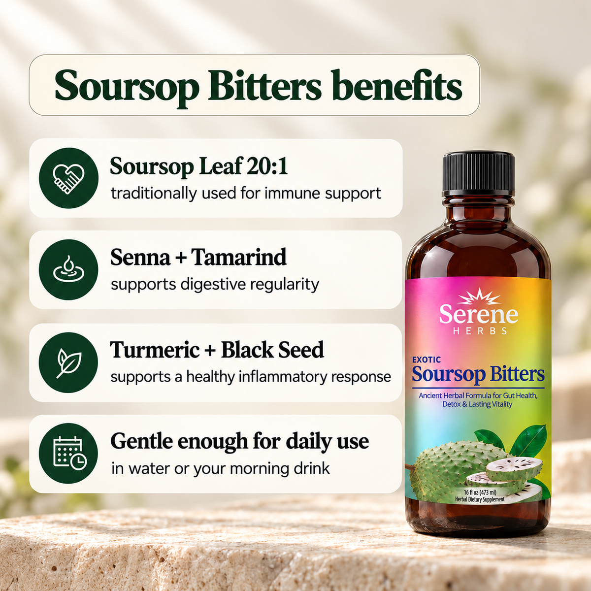 Sea Moss Mineral Bitters + Soursop Bitters
