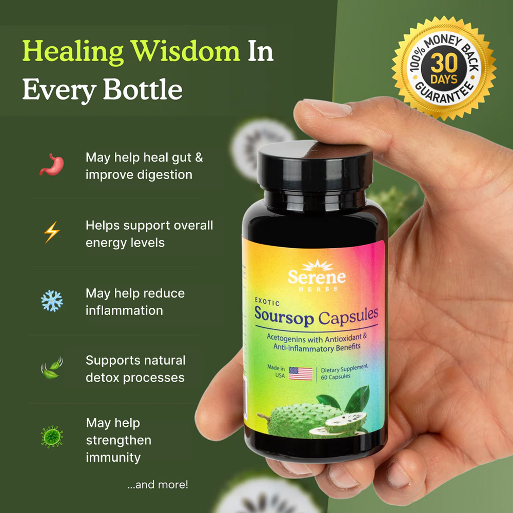 Soursop Capsules: Daily Holistic Blend