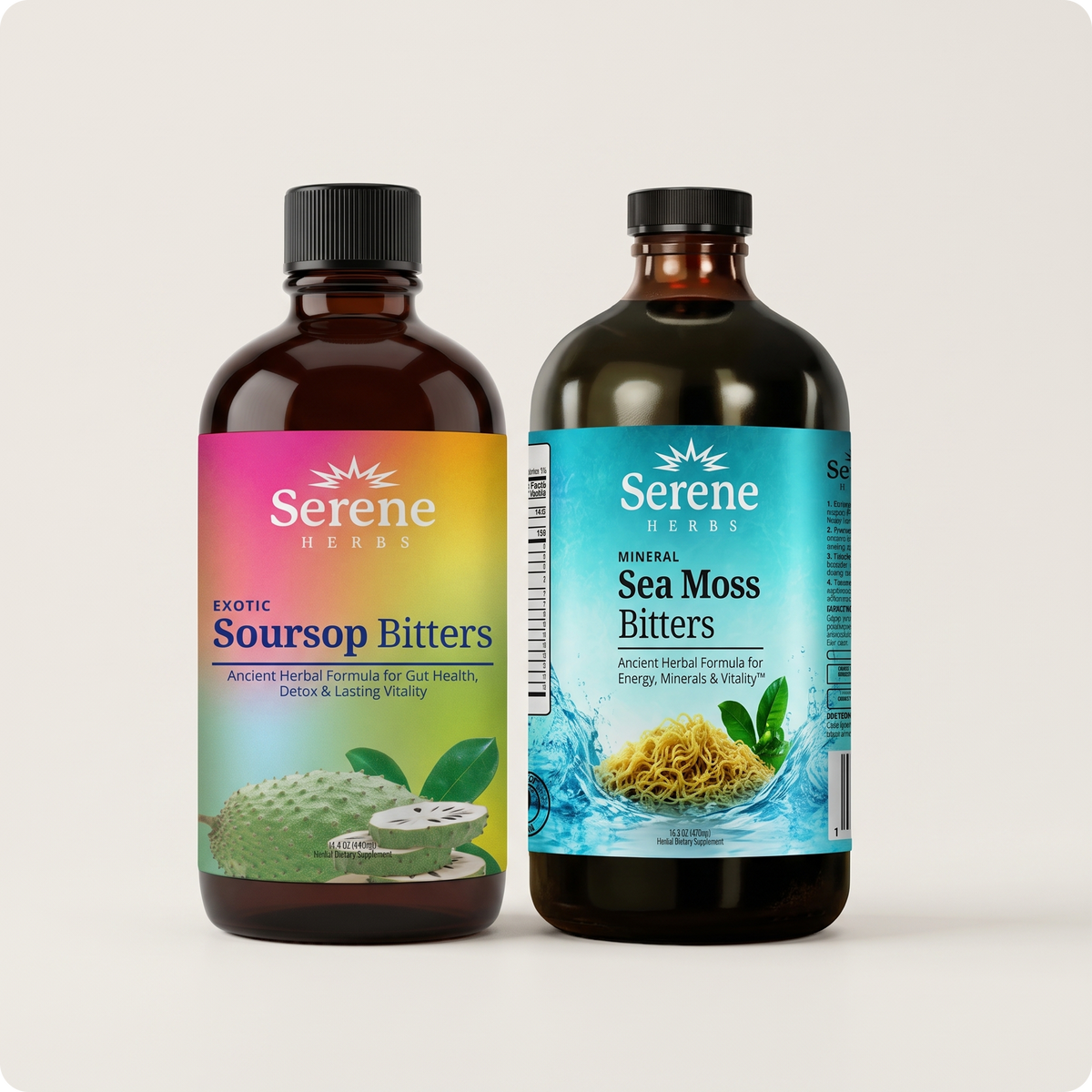 Soursop Bitters + Sea Moss Mineral Bitters