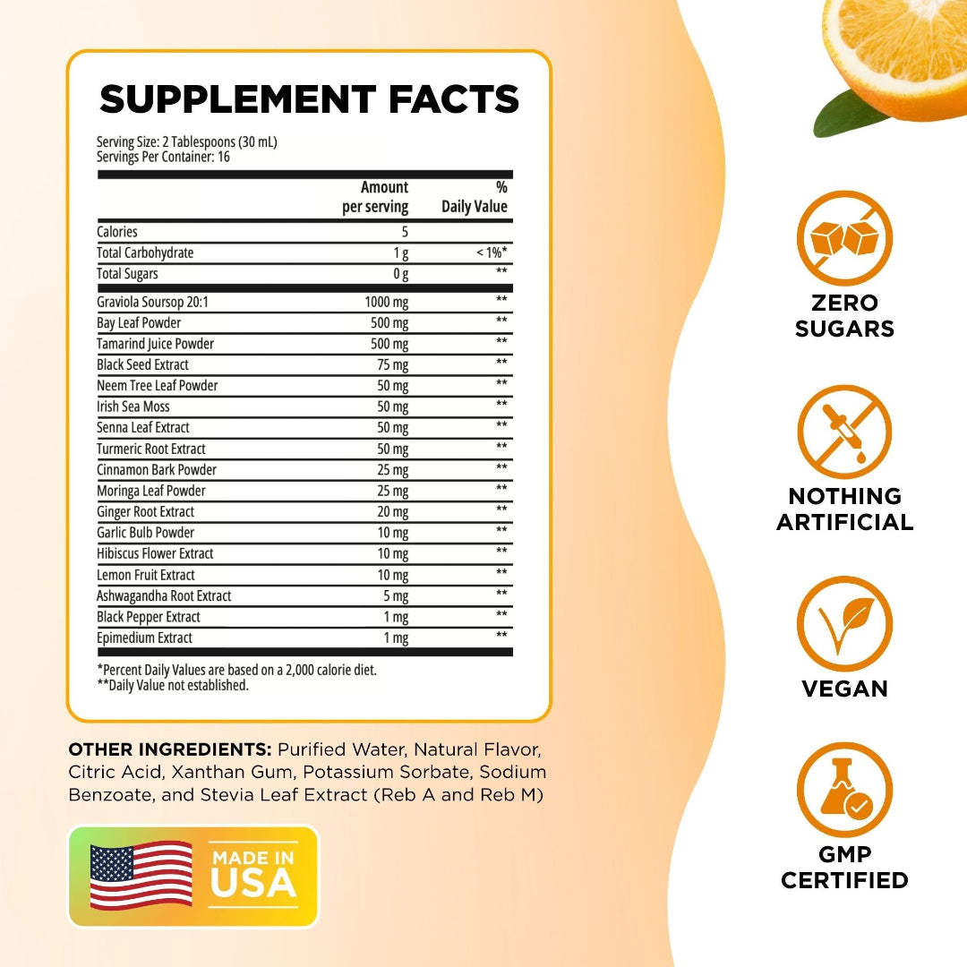 Amargo de guanábana: sabor a naranja