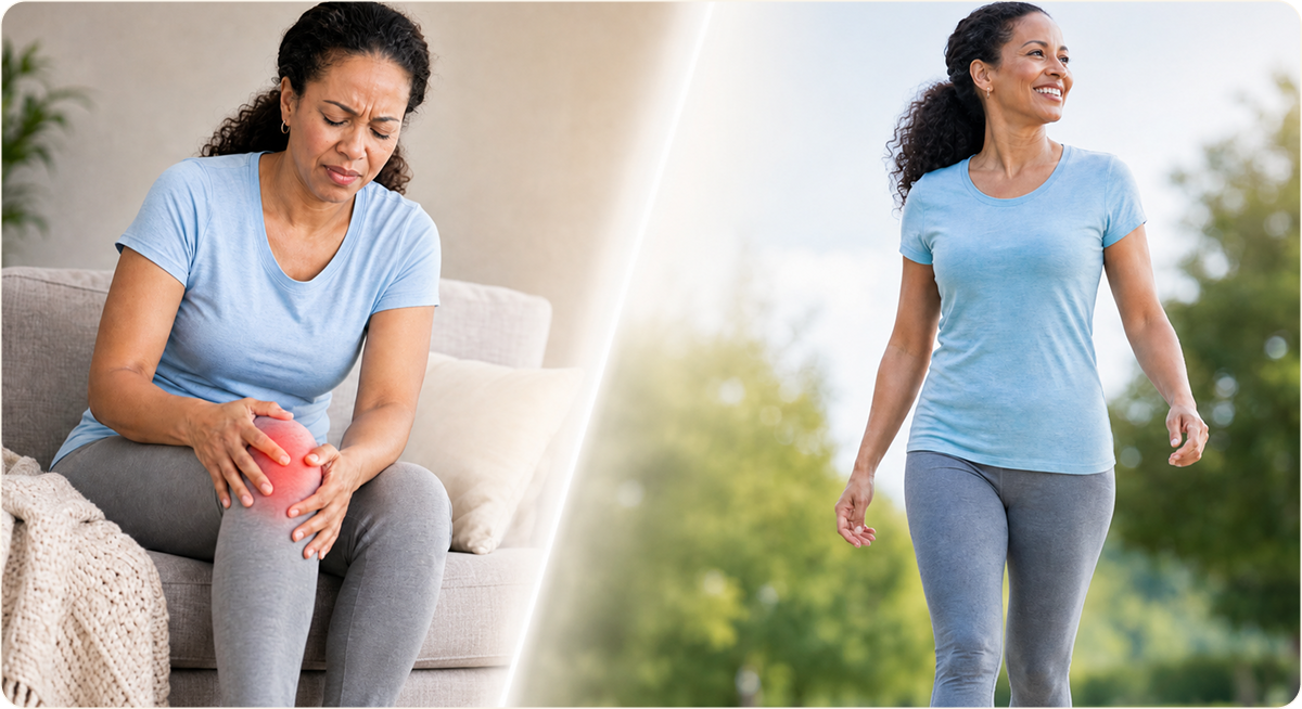 Woman experiencing bloating and looking at her stomach