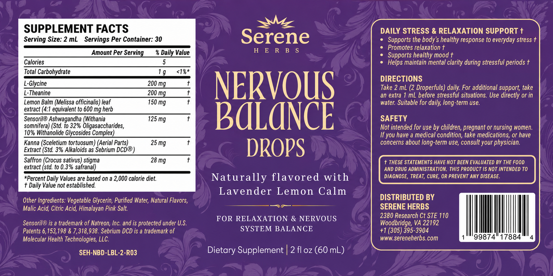 Read the label / Supplement Facts