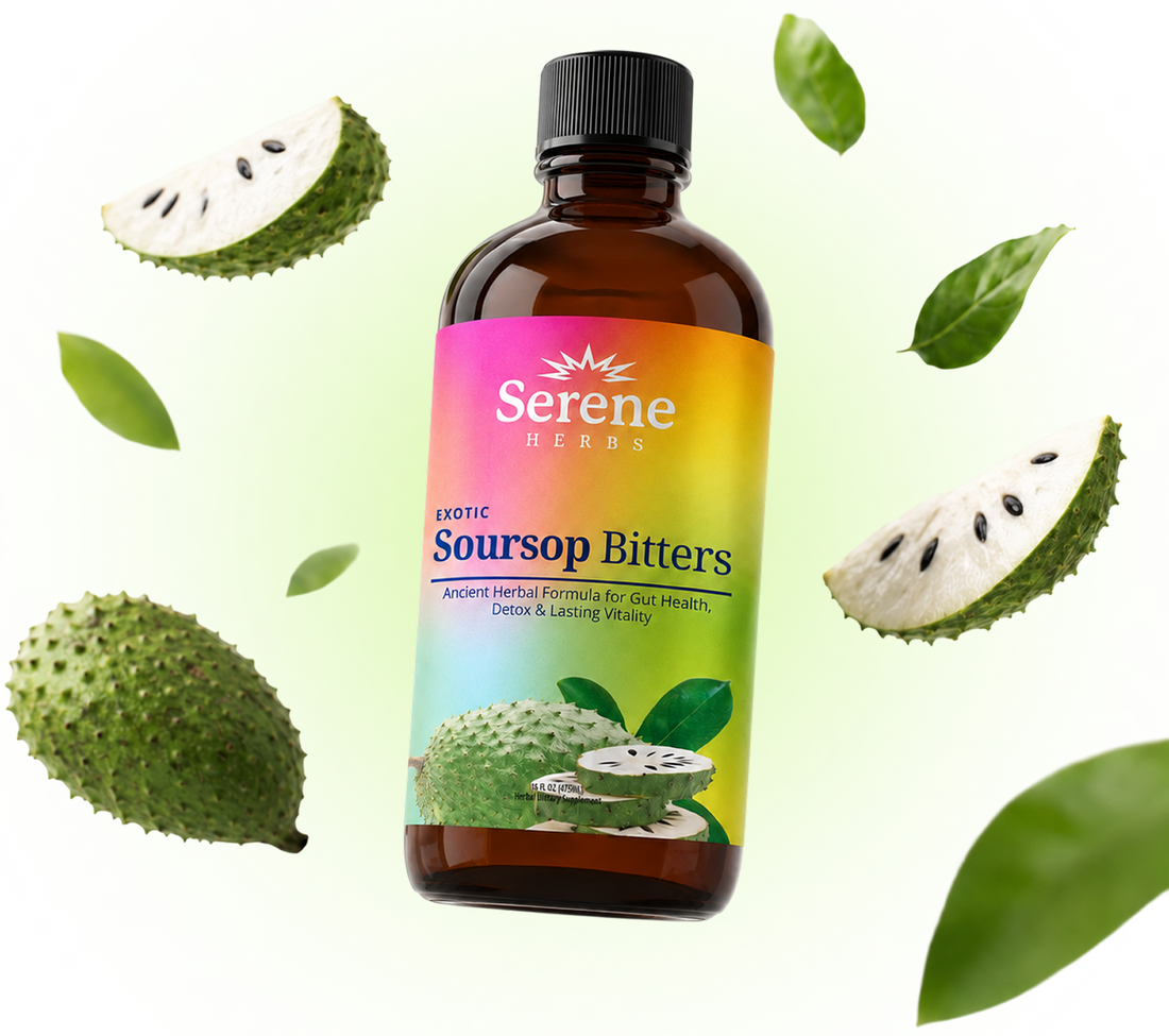 Soursop Bitters with its botanicals