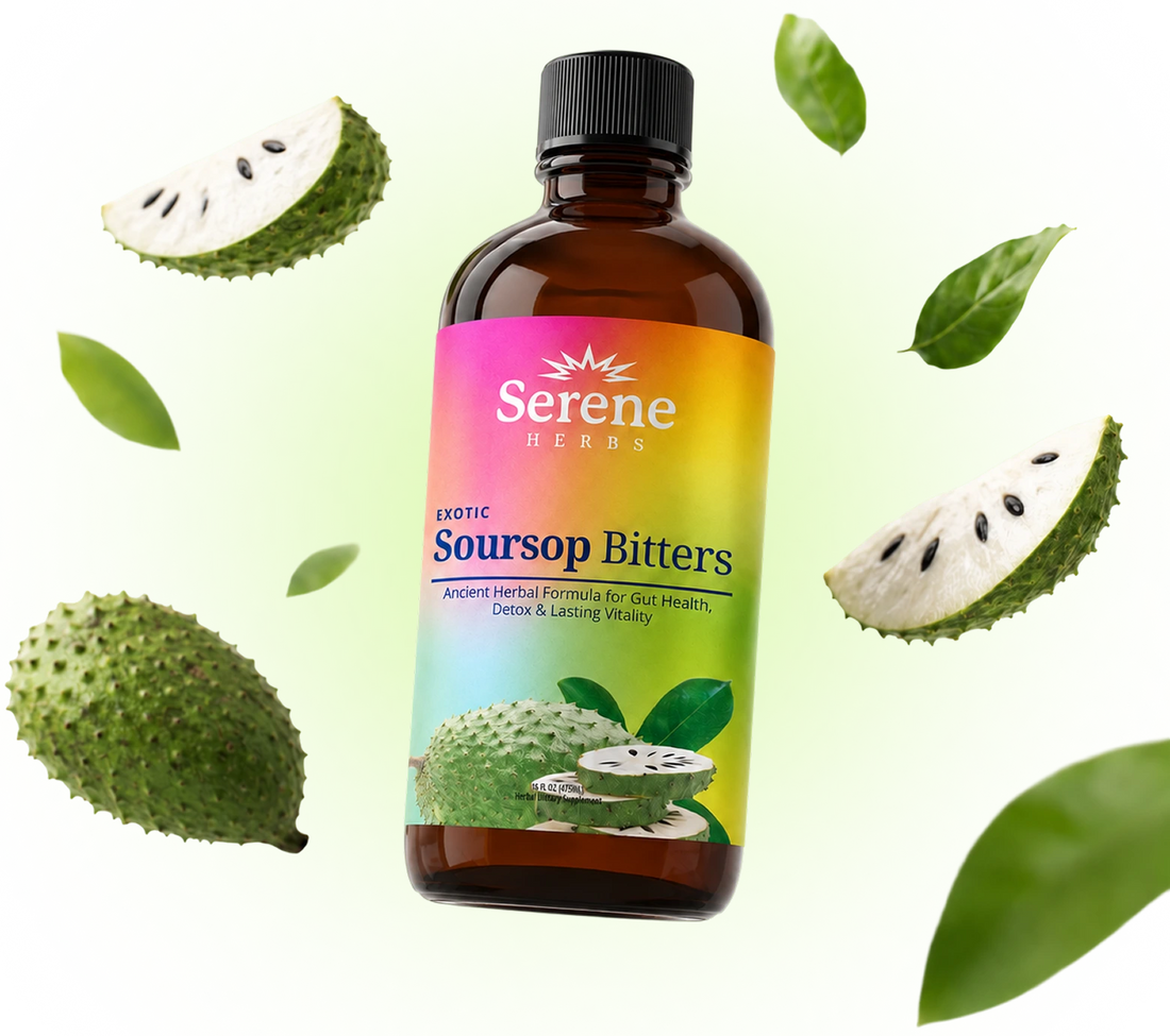 Soursop Bitters with its botanicals