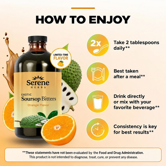 Amargo de guanábana: sabor a naranja