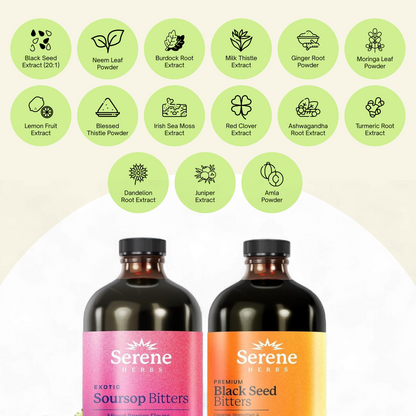 Soursop Mixed Berry & Black Seed Bitters Bundle