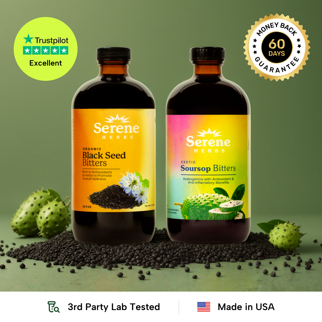 Biteryus Soursop Bitters & Black Seed Bitters Bundle – Serene Herbs