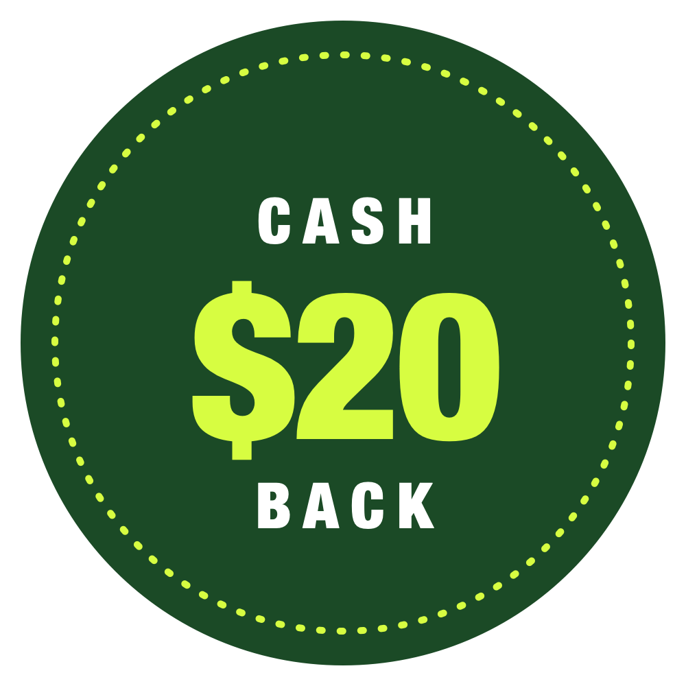 $20 Cash Back On Every Refill