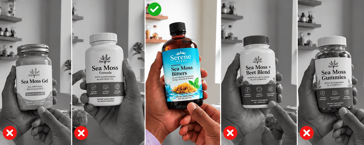Only Sea Moss Bitters passed all five standards